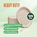 Stack Man Paper Plates 100 Compostable Heavy Duty Disposable 10 Inch Plate 125Pack EcoFriendly Biodegradable Bagasse PFASFree BPI Certified - Image 4