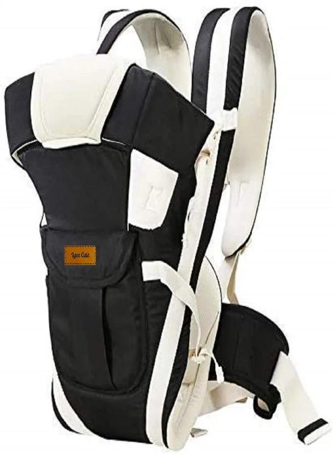 Laee cute Baby Carrier Bag/Adjustable Hands Free 4 in 1 Baby/Baby sefty Belt/Child Safety (Black 4 in 1) - Image 1