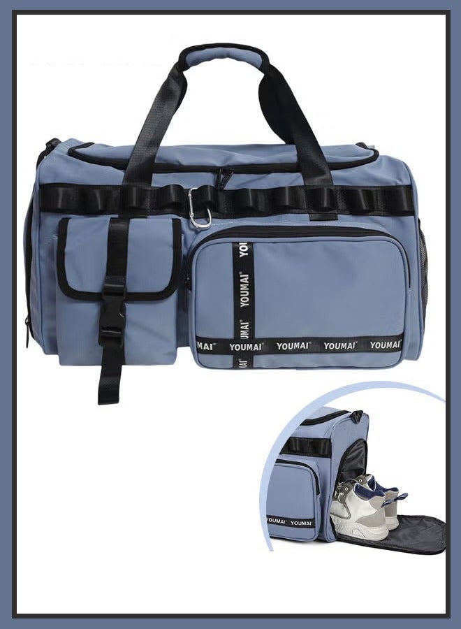 Canway Large-Capacity Travel Bag Men's Short-Distance Luggage Backpack College Students Boarding Backpack Dry and Wet Separation Fitness Bag - Image 1