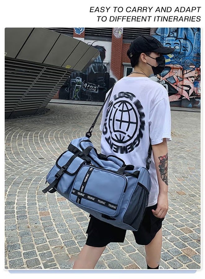 Canway Large-Capacity Travel Bag Men's Short-Distance Luggage Backpack College Students Boarding Backpack Dry and Wet Separation Fitness Bag - Image 3