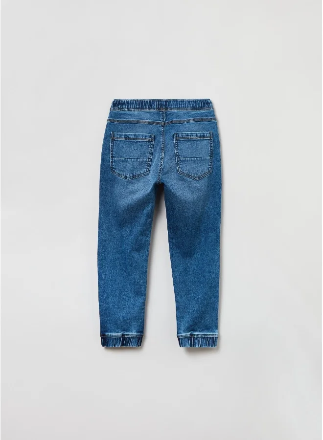 Ovs OVS Denim Joggers With Drawstring And Pockets