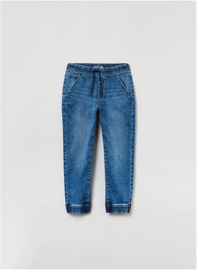 Ovs OVS Denim Joggers With Drawstring And Pockets