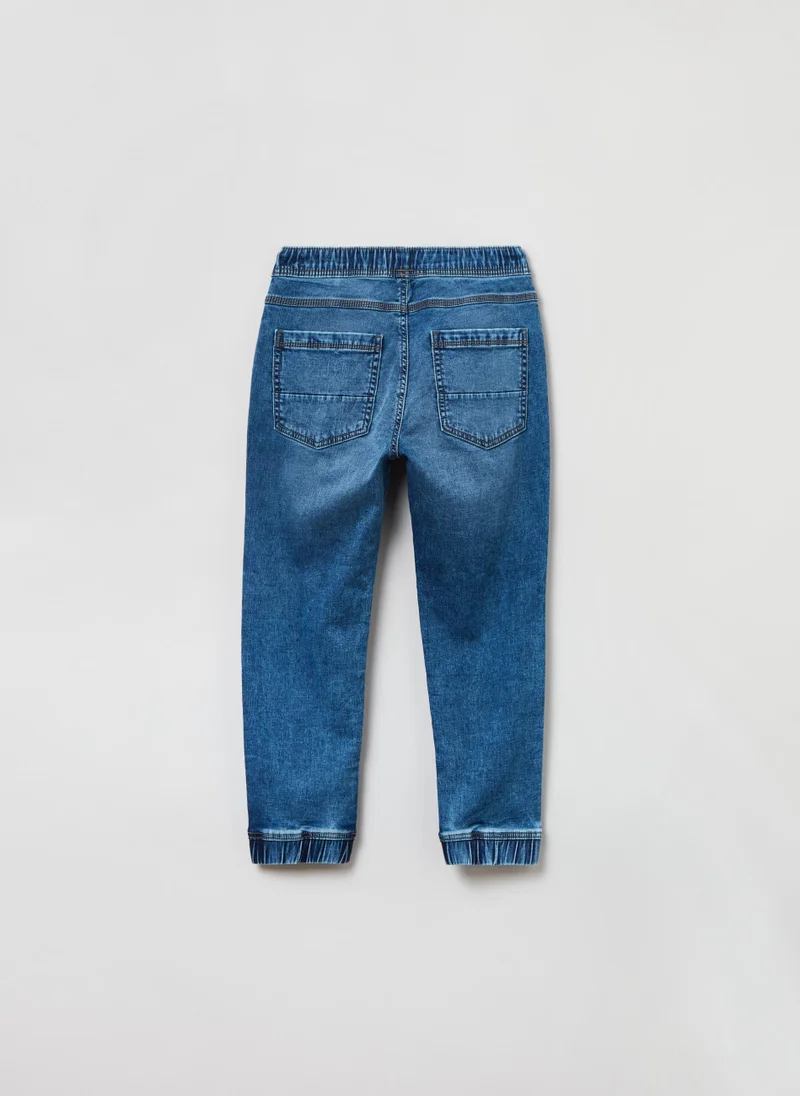 Ovs OVS Denim Joggers With Drawstring And Pockets