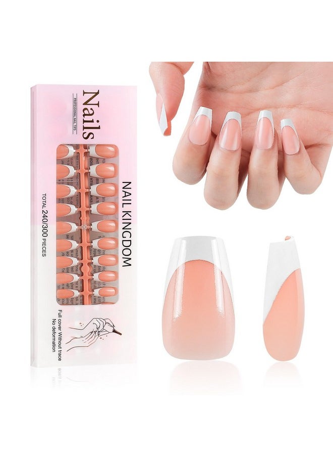 240 Pcs French Press On Nails Short Coffin French Tip False Nails Manicure 15 Size Acrylic Full Cover Artificial Fake Nails (Natural) - pzsku/ZD78E01118CA954AECAD4Z/45/_/1720697979/d89fb901-5f0f-4b11-8186-15a35bd03262