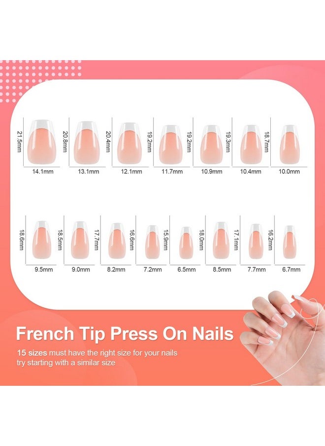 240 Pcs French Press On Nails Short Coffin French Tip False Nails Manicure 15 Size Acrylic Full Cover Artificial Fake Nails (Natural) - pzsku/ZD78E01118CA954AECAD4Z/45/_/1720698016/80afd2e1-d411-4b86-b882-e9063ebfb252