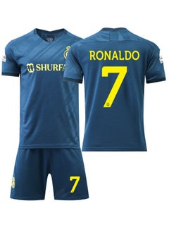 M MIAOYAN Saudi Arabia Riyadh Victory Team Cristiano Ronaldo's away jersey No. 7 football jersey  - Image 1