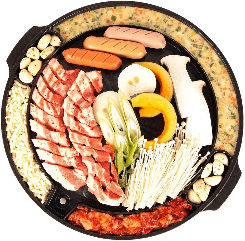 COOKKING - Master Grill Pan, Korean Traditional BBQ Grill Pan - Stovetop Nonstick Indoor/Outdoor Smokeless BBQ Cast Aluminum Grill Pan - Image 3