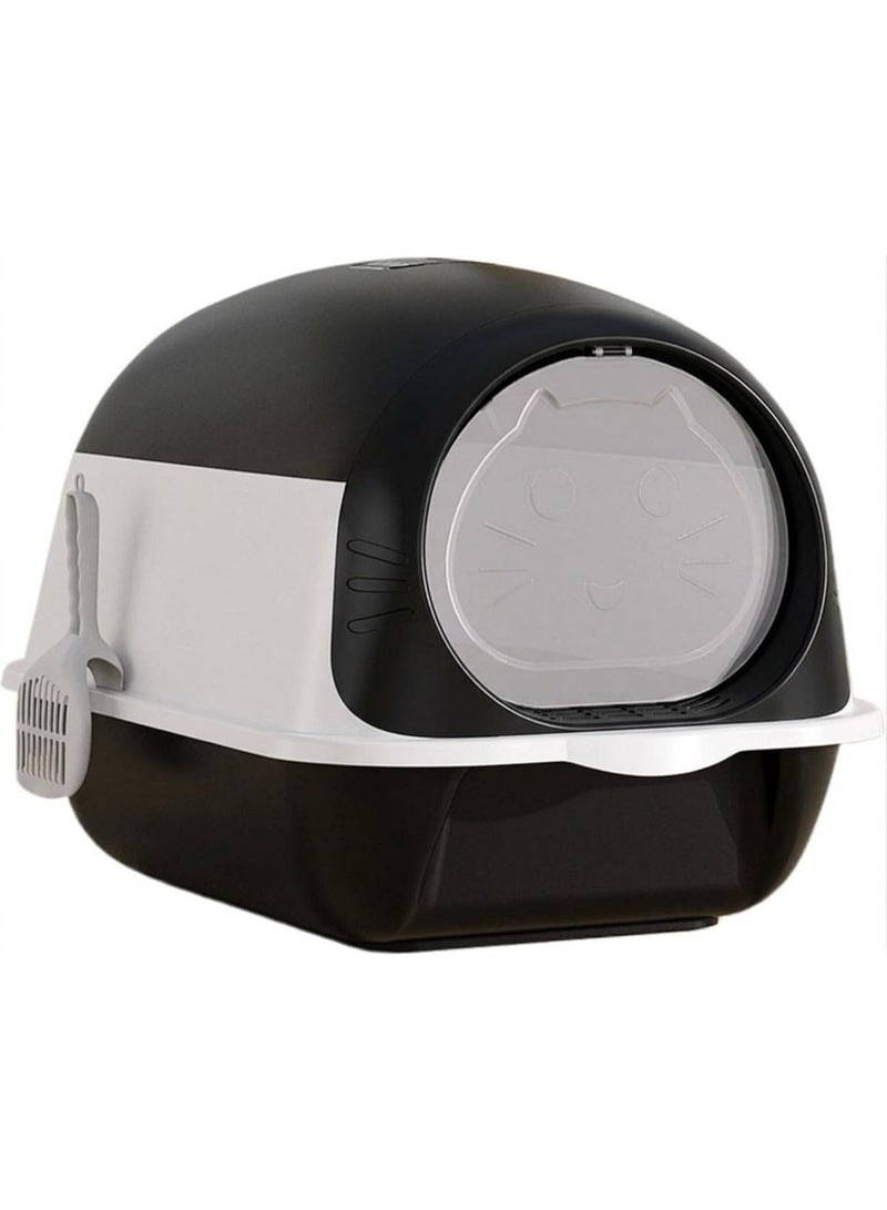 Fully Enclosed Cat Litter Box | Modern Design with Front Door & Odor Filter | Easy to Clean & Comfortable for Cats - Image 1