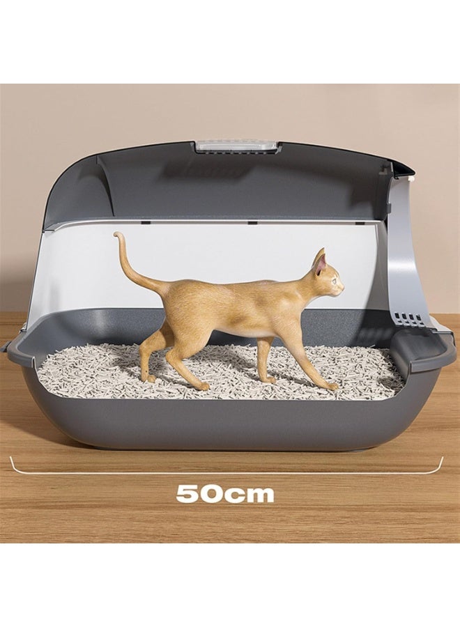 Fully Enclosed Cat Litter Box | Modern Design with Front Door & Odor Filter | Easy to Clean & Comfortable for Cats - Image 4