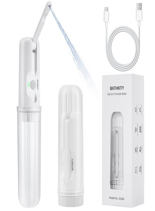 BATHKITY Portable Bidet for Travel, BATHKITY Multi- Bottle Compatible Handheld Bidet| USB-C Rechargeable| 3 Pressure Options| 180°Adjustable Nozzle| IPX6 Waterproof| Personal Hygiene Cleaning - Image 1