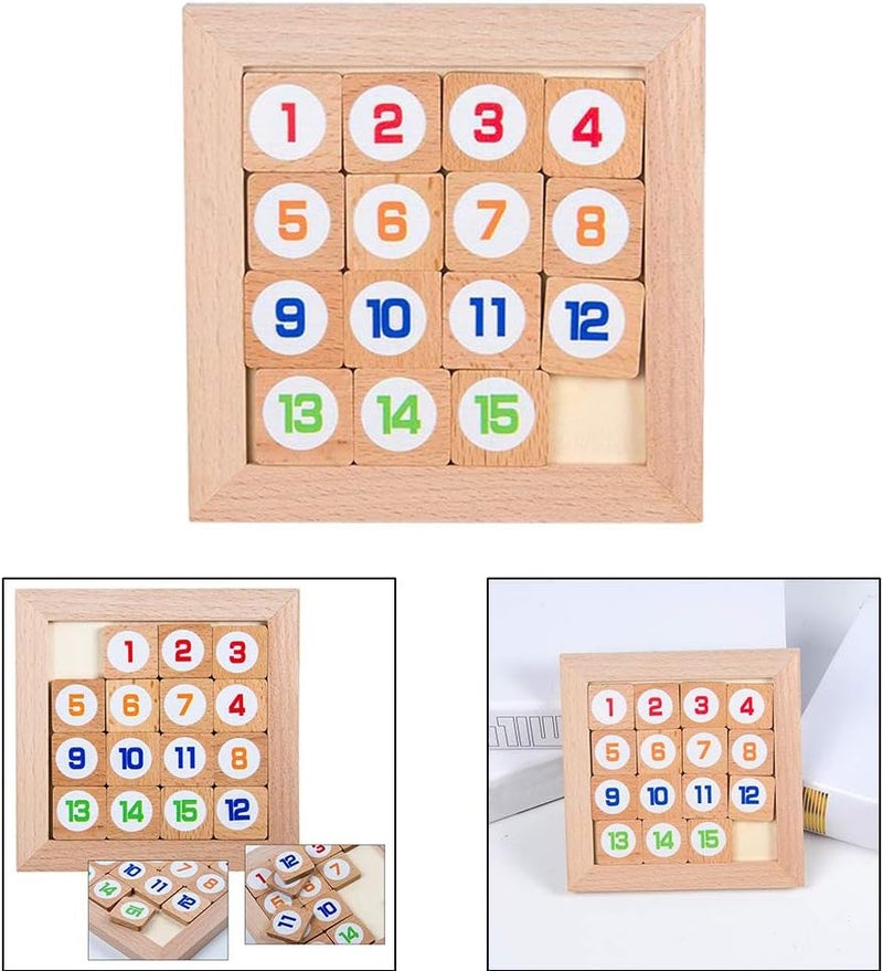 klarakoChildren Sliding Block Klotski Puzzle Wooden Puzzle Gift Sliding Puzzle klarakoStyle2 - Image 2
