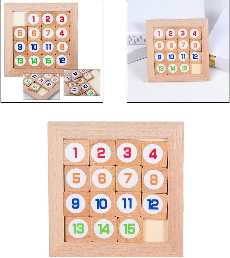 klarakoChildren Sliding Block Klotski Puzzle Wooden Puzzle Gift Sliding Puzzle klarakoStyle2 - Image 4