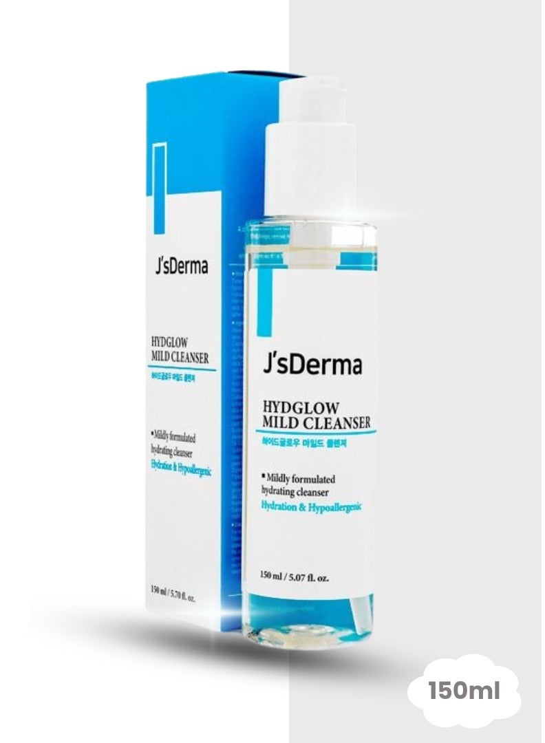 J'sDerma Moisturizing cleanser with Hyaluronic Acid and Allantoin Hydglow Mild Cleanser 150ml - Image 5