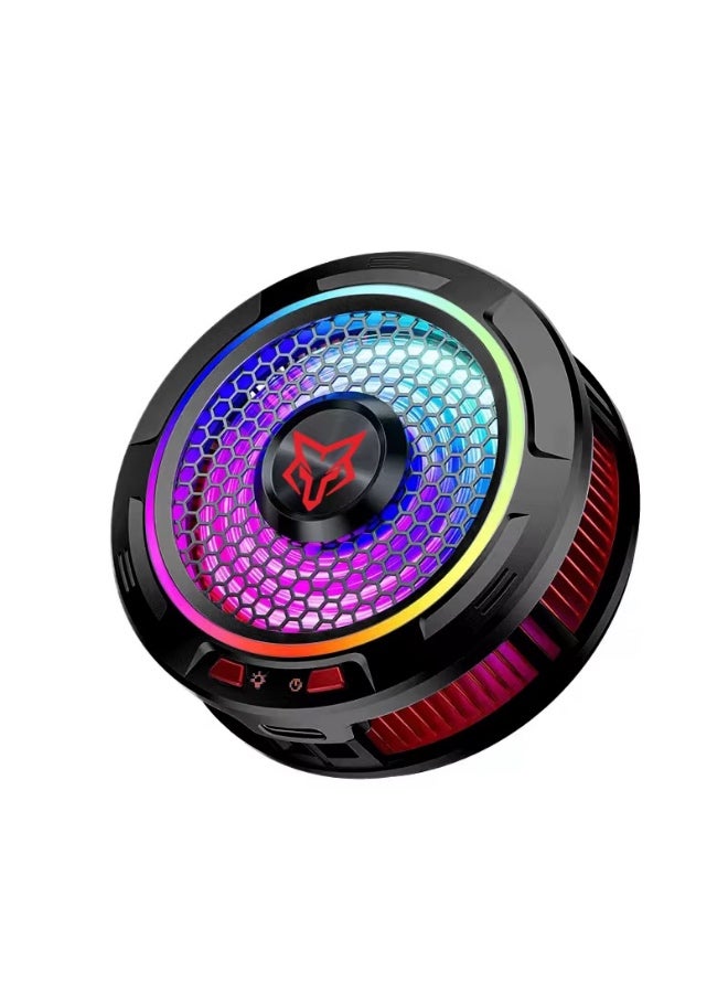 Sarafox Phone & Tablet Cooler 36W Sarafox X9, Magnetic, RGB Cooling Fan with 3-Speed Control, Magnetic and Back-Clip Mounting, Rapid −13°C Cooling, Ultra-Quiet USB-C Powered Plug-and-Play Design – Compatible with iPhone, RedMagic, Samsung, iPad and Tablets - Image 1
