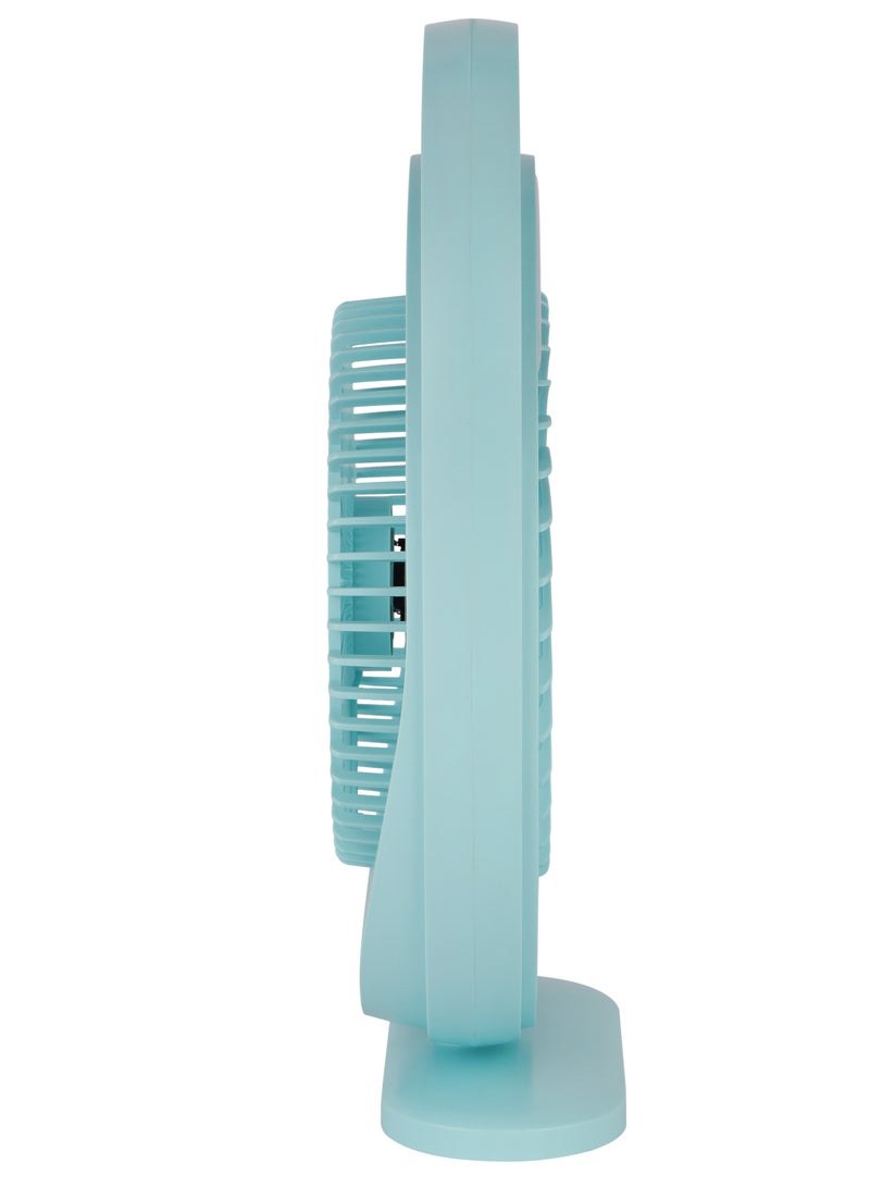KRYPTON Rechargeable Mini Fan LED Light with Long Working Hours and 3 Wind Speed/ Powerful and Efficient Cooling, High Performance 2400 mAh Lithium Battery Operated KNF5464 Light Green - Image 3