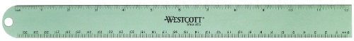 Westcott مسطرة من الألمنيوم المؤكسد من ويستكوت، 12"، ألوان متنوعة (14174) - Image 4
