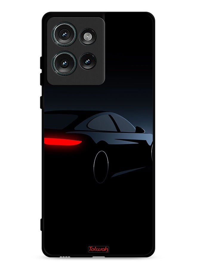Tolwak Motorola Edge 50 Protective Case Cover Dark Car - Image 1
