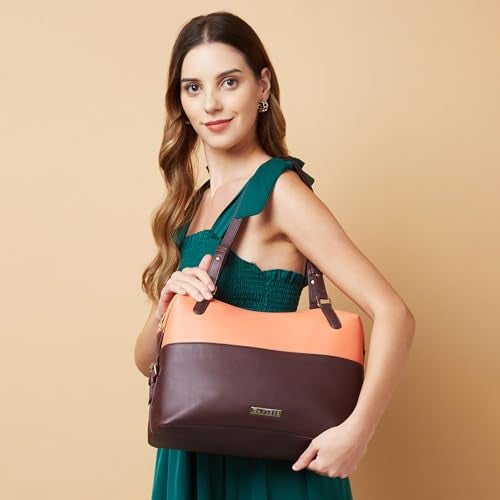Caprese womens OONA S Large BROWN Satchel - Image 2
