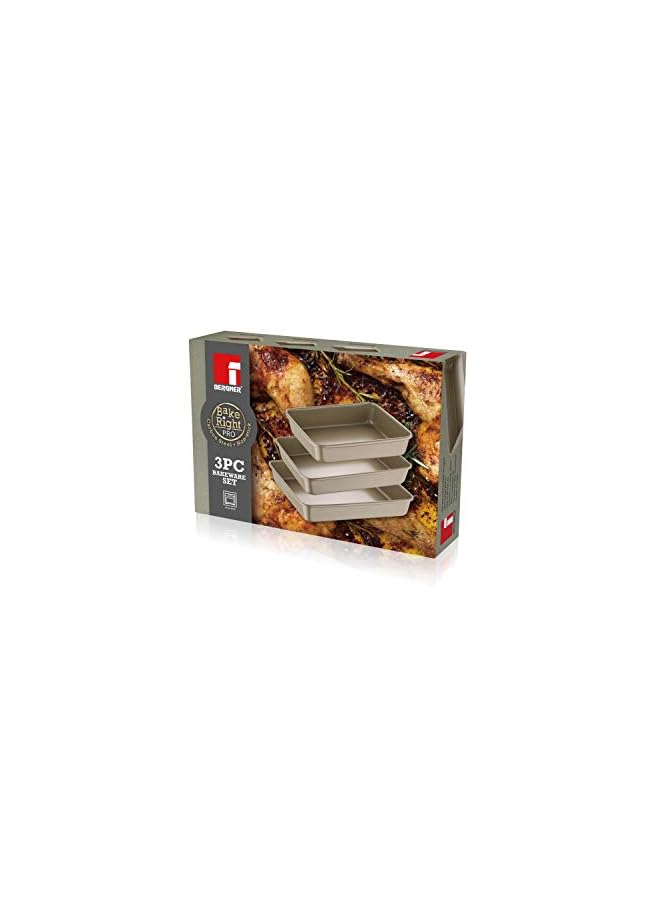 BERGNER مجموعة أدوات الخبز BAKERIGHT PRO 3 قطع من الفولاذ الكربوني، BG37068GD - Image 2