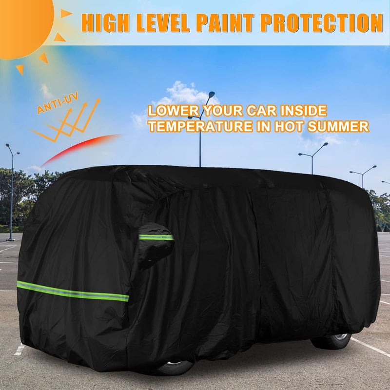 Federedevo Waterproof Car Cover for 1950-1992 VW BUS T1 T2 T3 with Zipper and Windproof Strap - Image 5