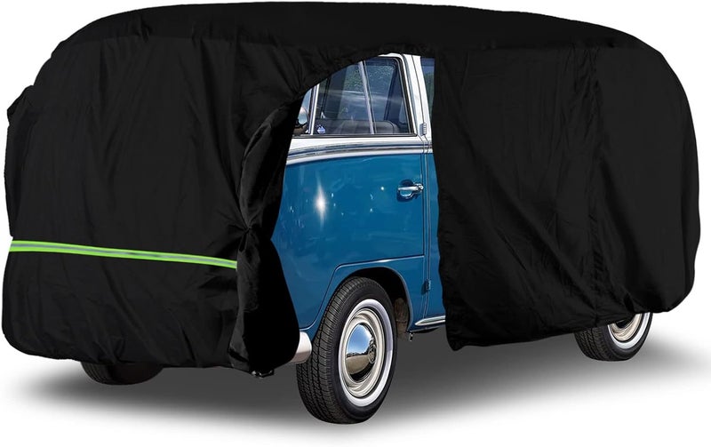 Federedevo Waterproof Car Cover for 1950-1992 VW BUS T1 T2 T3 with Zipper and Windproof Strap - Image 1