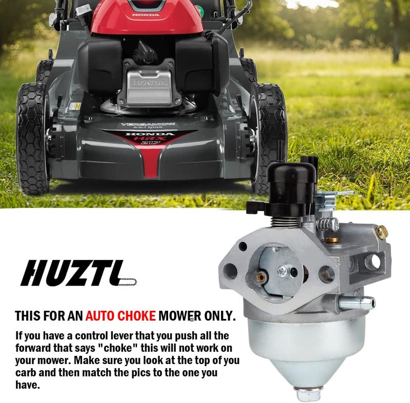 HUZTL 16100-Z0Y-M42 Carburetor for Honda GCV190LA Engine HRX217 K1 K2 K3 K4 K5 Lawn Mower - Auto Choke - Image 2