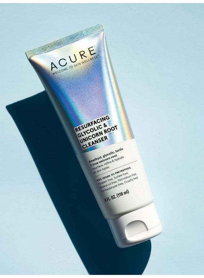 أكيور منظف جذر الجليكوليك ويونيكورن المجدد للبشرة، كريم تنظيف وتقشير يومي لطيف لتفتيح وترطيب الوجه لجميع أنواع البشرة، 4 أونصة سائلة - Image 2