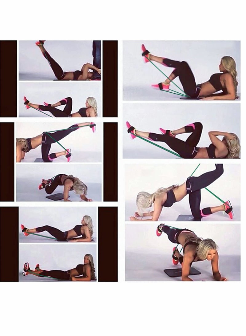 SYOSI Resistance Band for Legs Women Fitness Bootie Belt Excercise Booty Butt Belt For Butt Lifter Latex Yoga Fitness Puller Belt Pedal Tension Rope Household Exercise Fitness Equipment 30lbs - Image 2