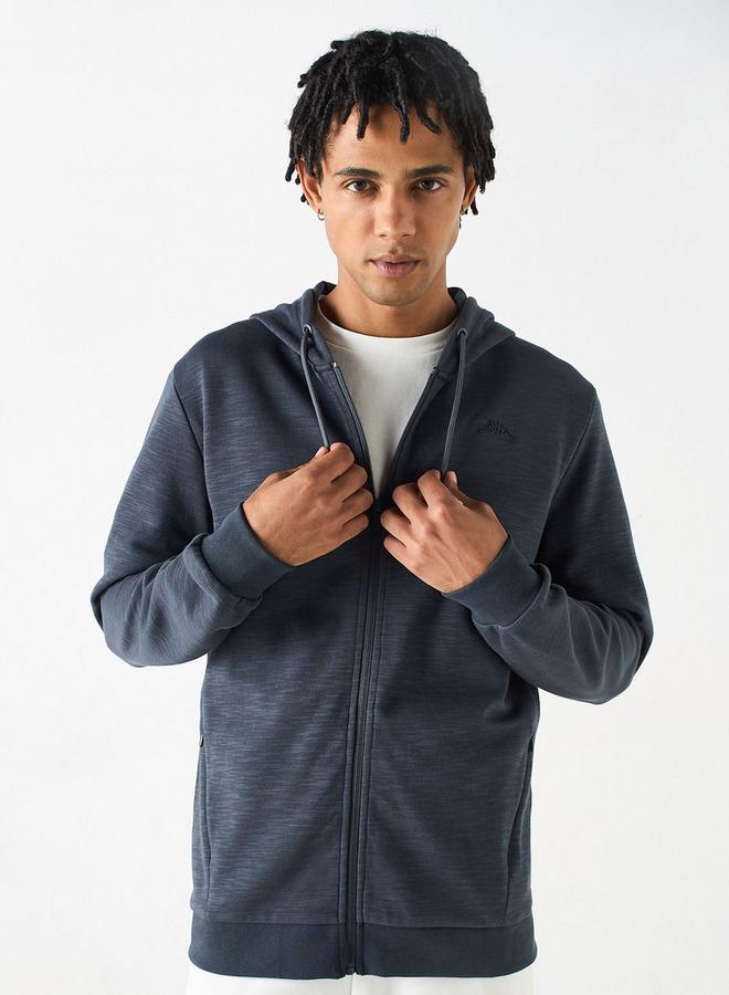 كابا سويت شيرت سادة بقبعّة وجيوب من جونيورز - Image 1