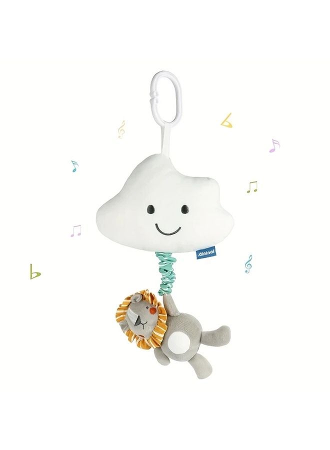 Clouds Baby Hanging Musical Sensory Toy with Lullaby for Stroller Car Seat - Image 1