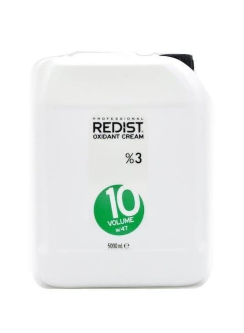 REDIST Oxidant Cream 10 Vol 3% 5000ml – Stable Hydrogen Peroxide for Salon-Quality Color Results - Image 1