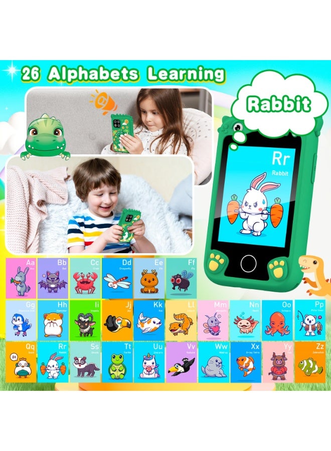 أسيف الطفل الذكية لعبك الهاتف । 1080P الزوج من التخزين 32GB الخضراء التي تعمل باللمس الضوئية + 2.8 بوصة الفقرة لمكافحة الإدمان المبكرة هدية - Image 4