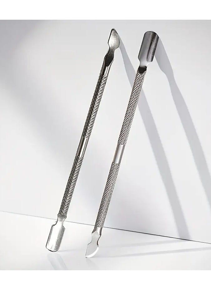 Goolsky Nail Cuticle Pusher Manicure And Pedicure Tools, Nail Clean And Nail Art Design Tools Home Use Or Nail Beauty Salon Nail Products  - Image 1
