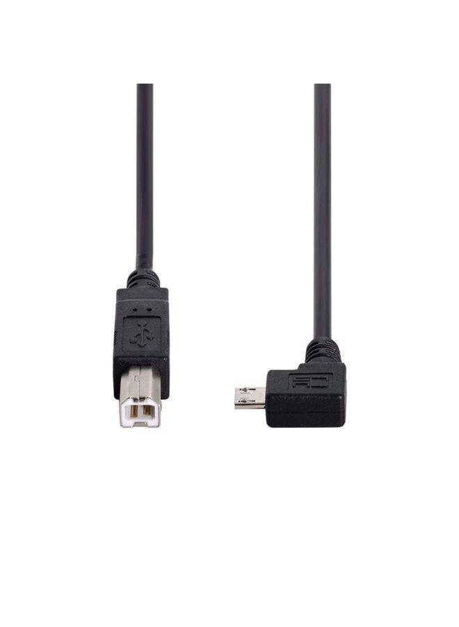 Chenyang CY 30cm 90 Degree Right Angled Micro USB OTG to Standard B Type Printer Scanner Hard Disk Cable Micro USB 5pin 2.0 Host to Standard USB-B Device - Image 3