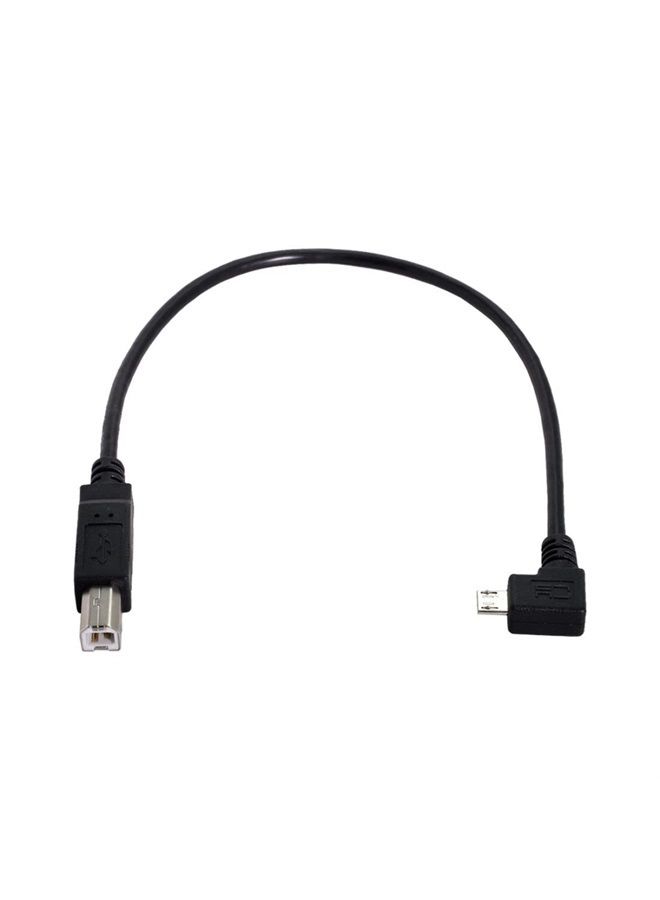Chenyang CY 30cm 90 Degree Right Angled Micro USB OTG to Standard B Type Printer Scanner Hard Disk Cable Micro USB 5pin 2.0 Host to Standard USB-B Device - Image 2