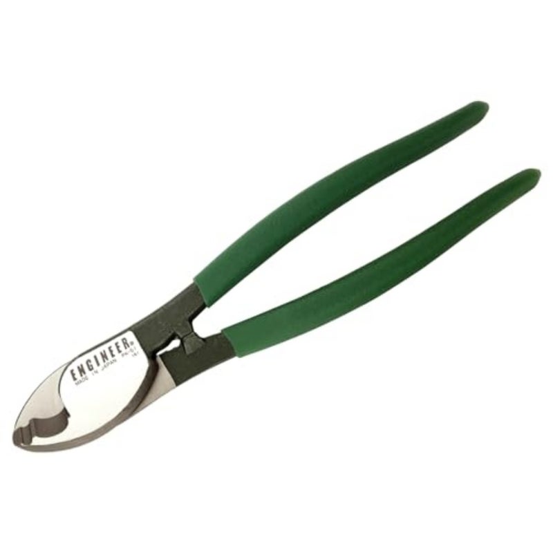pk-51 Heavy Duty Cable Shears/Wire Cutters Larger Version for Clean Cutting of Thick Electrical Cable, Coax and Nylon Rope etc. Made in Japan, Green, 212 mm - Image 4
