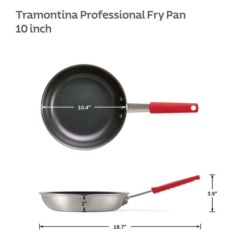 Tramontina Professional 10-Inch Ceramic Non Stick Frying Pan, Heavy-Gauge Aluminum Skillet with Ceramic Nonstick Coating, Dishwasher and Oven Safe, Black - Image 5