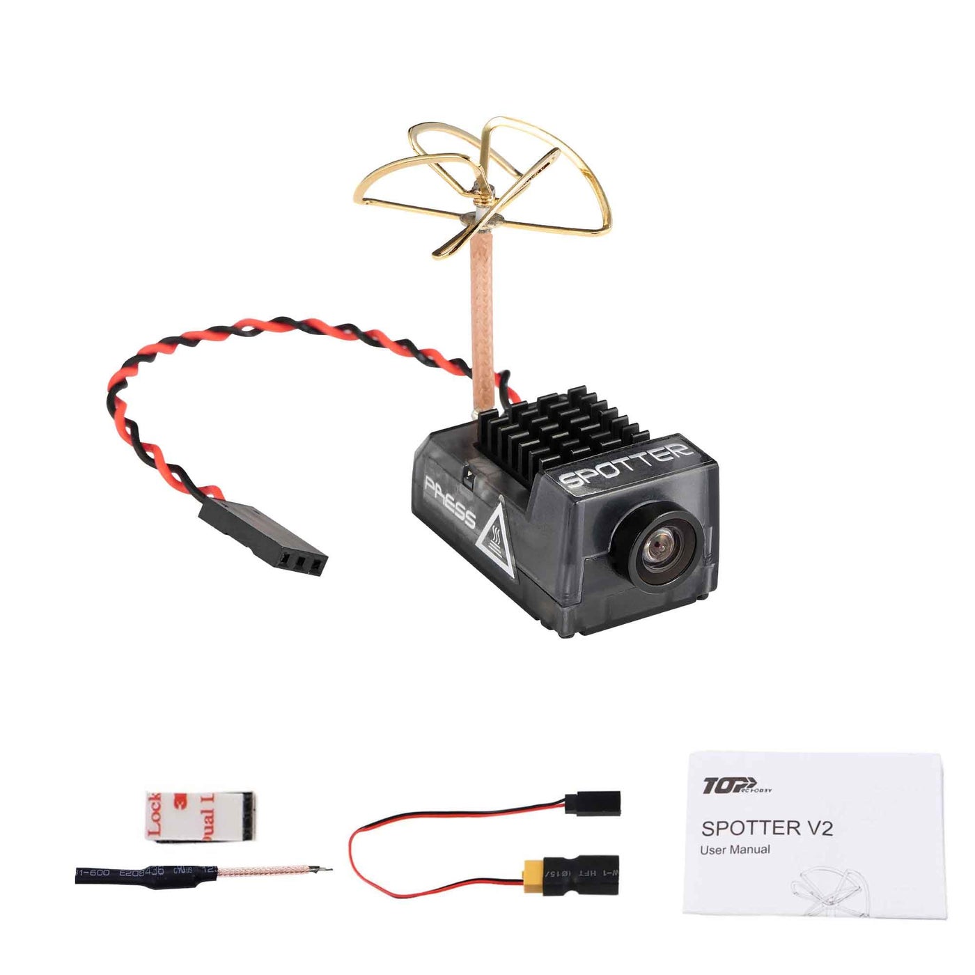 RunCam Spotter V2 FPV Camera and Transmitter Kit 58G Micro AIO Cam OSD Integrated Mic FOV170 Degree 700TVL 40CH 20MW200MW Adjustable