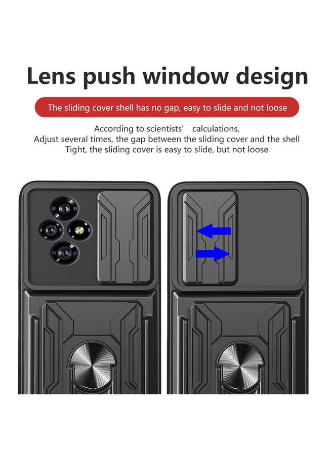 S-TOP Case For Honor 200 5G Sliding Camshield TPU+PC Phone Case with Card Slot - Image 4