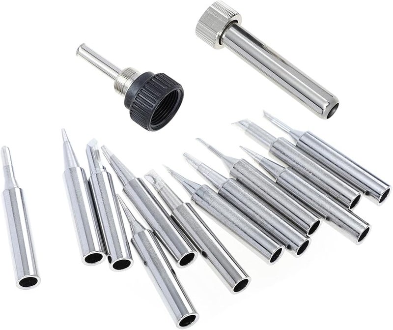 طقم استبدال رؤوس مكواة اللحام، رؤوس لحام نحاسية مع غلاف لمحطة اللحام - Image 2