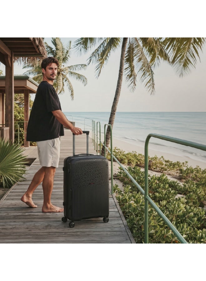 Eagle Express Neon X PP Hard Shell Luggage Set 4 Pcs (14/20/24/28 Inch) Black, Lightweight Travel Trolley Suitcase Set with Spinner Wheels, TSA Lock and 2 Year Warranty - Image 2