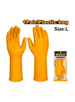 INGCO PVC Gloves, Size L (32cm), For Gardening, Cleaning, Model HGVP01  - Image 2