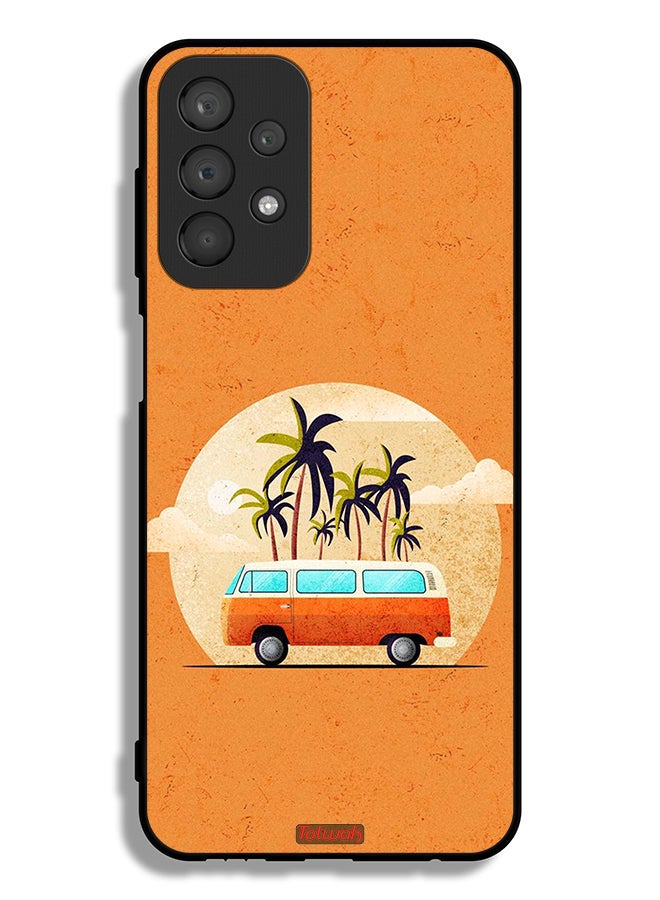 Tolwak Samsung Galaxy A23 4G Protective Case Cover Bus Art - Image 1