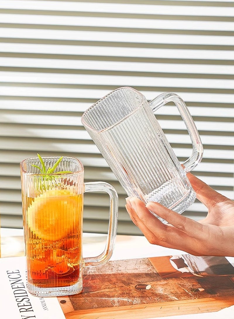 بيروي 3 كؤوس زجاج البورسليكات سعة 250 مل مع قشة زجاجية وغطاء - مقاوم للحرارة وآمن للاستخدام في الموقد والميكروويف وغسالة الصحون - كؤوس عصير شفافة، كؤوس حليب، كؤوس إفطار - Image 4