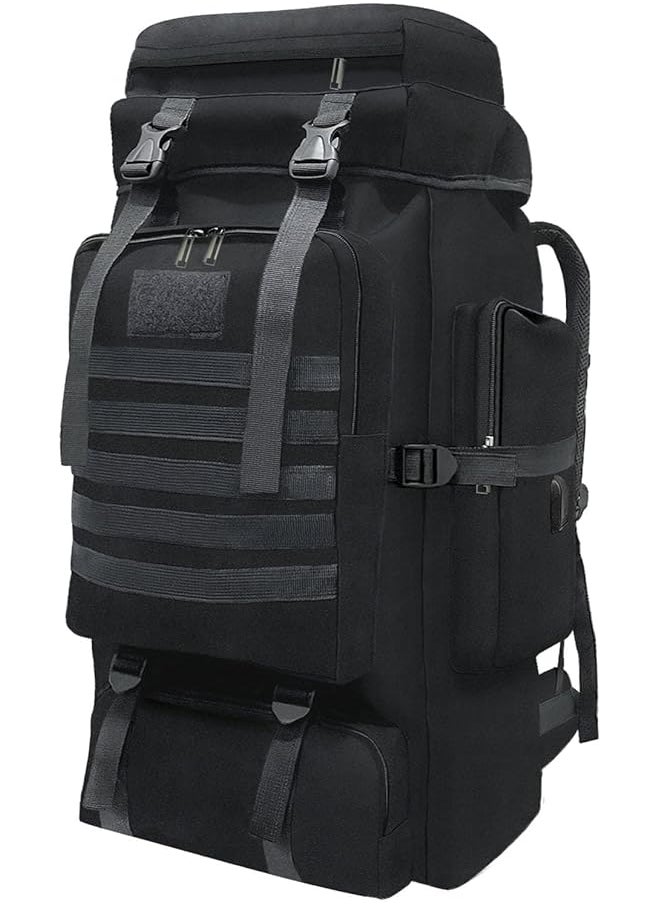 PROMASS 80L 100 Liters Hiking Camping Backpack Travel Molle Rucksack,Military Tactical Daypacks,Upgraded Thickened Adjustable Waterproof Large Capacity Outdoor Backpack  - Image 1