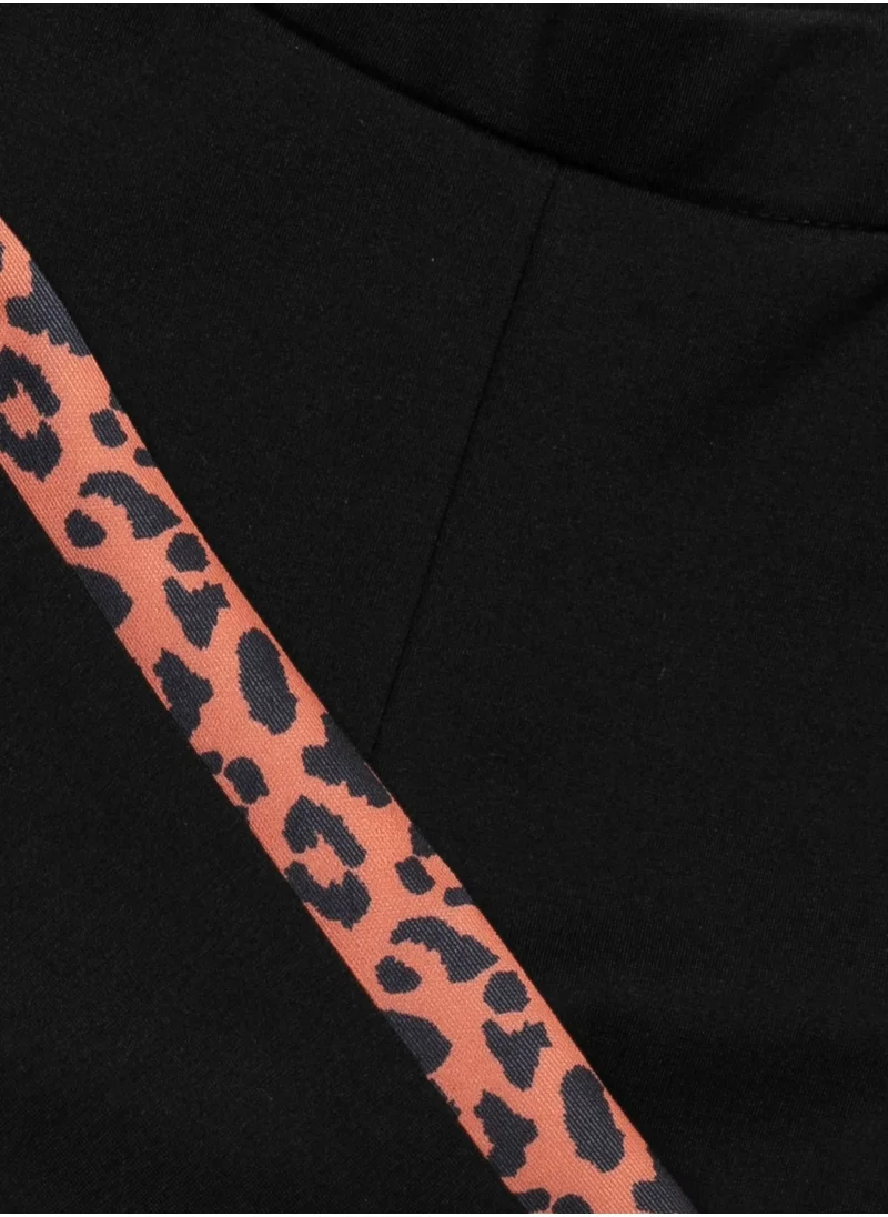 مينوتي Kids Leopard Panelled Legging