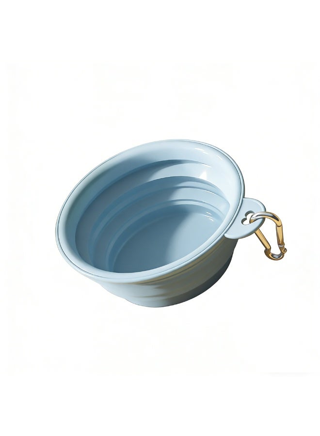 EPET Portable Collapsible Pet Travel Bowl for Dogs & Cats (Blue) - Image 1