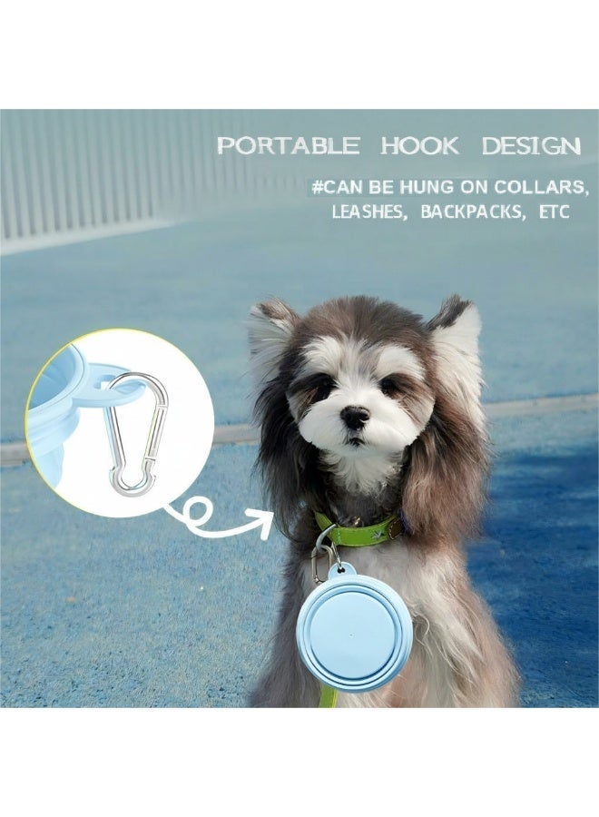 EPET Portable Collapsible Pet Travel Bowl for Dogs & Cats (Blue) - Image 3