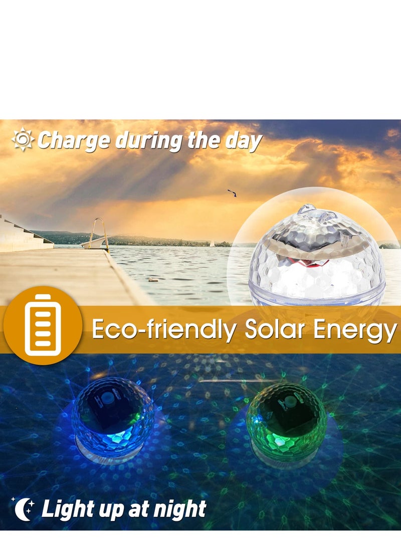 SYOSI Pool Chlorine Floater with Solar Lights, Floating Pool Chlorinator Dispenser for 6x3” Chlorine Tablets, Suitable for Large and Small Pools, Hot Tub, Spa, Garden Decor, Anti-Sinking  - Image 3