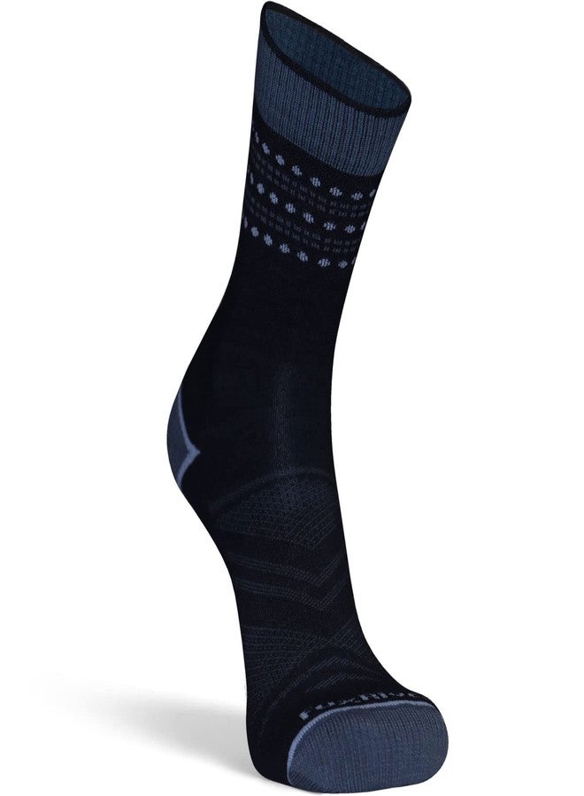 FOX RIVER Womens Hike Long Trail Lightweight Crew Socks, SM, Navy - Image 1